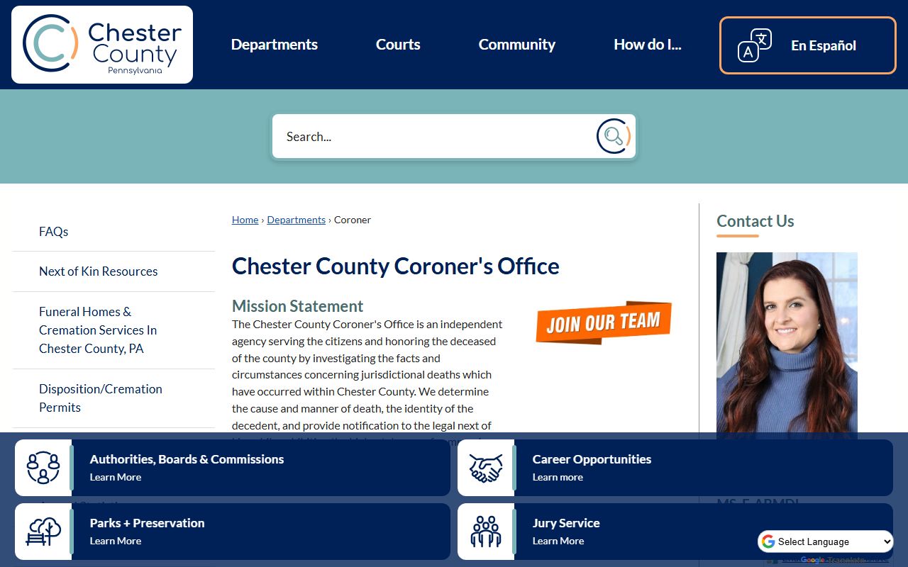 Chester County dissolution of marriage Prothonotary office West Chester PA