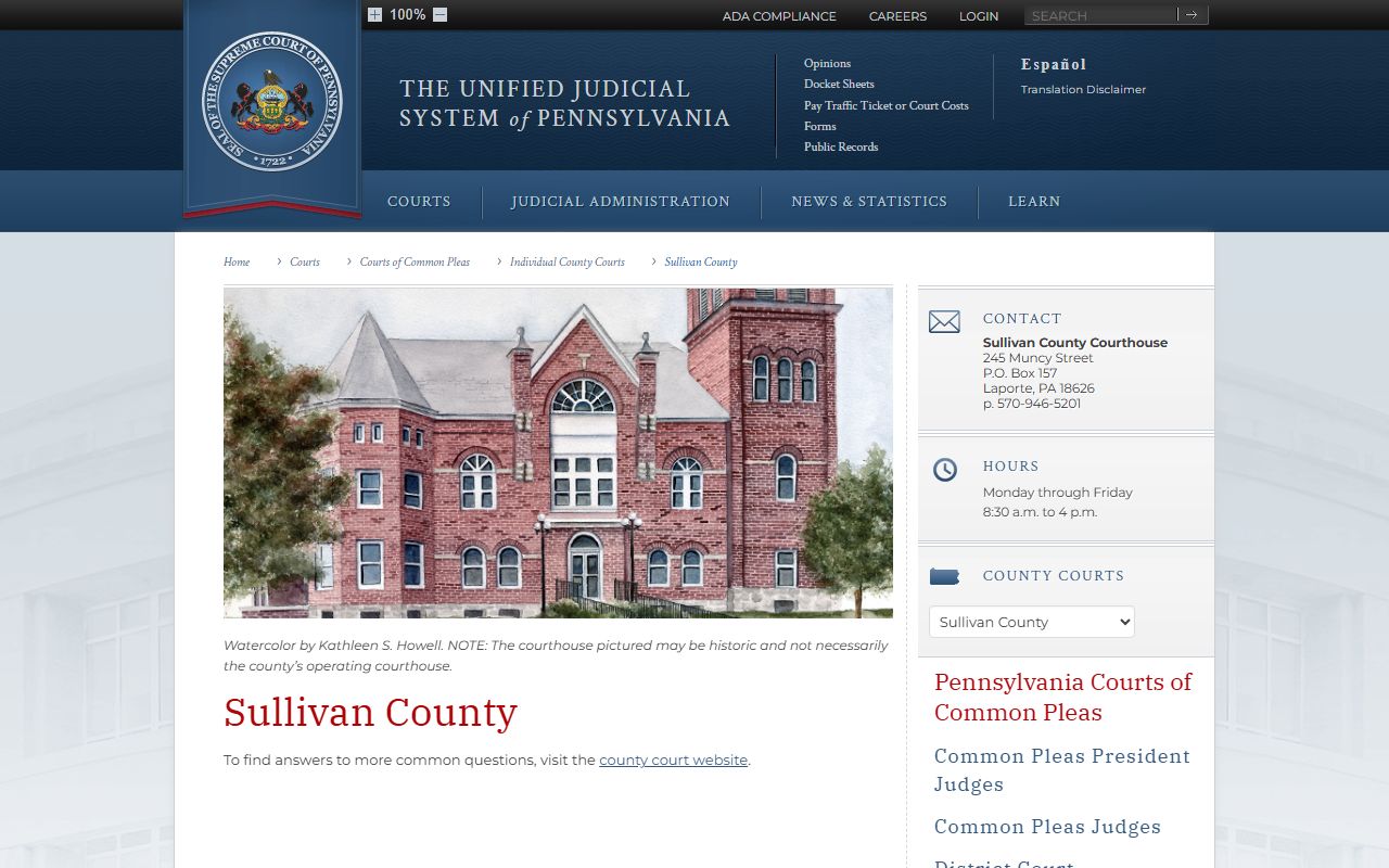 Sullivan County dissolution of marriage court records