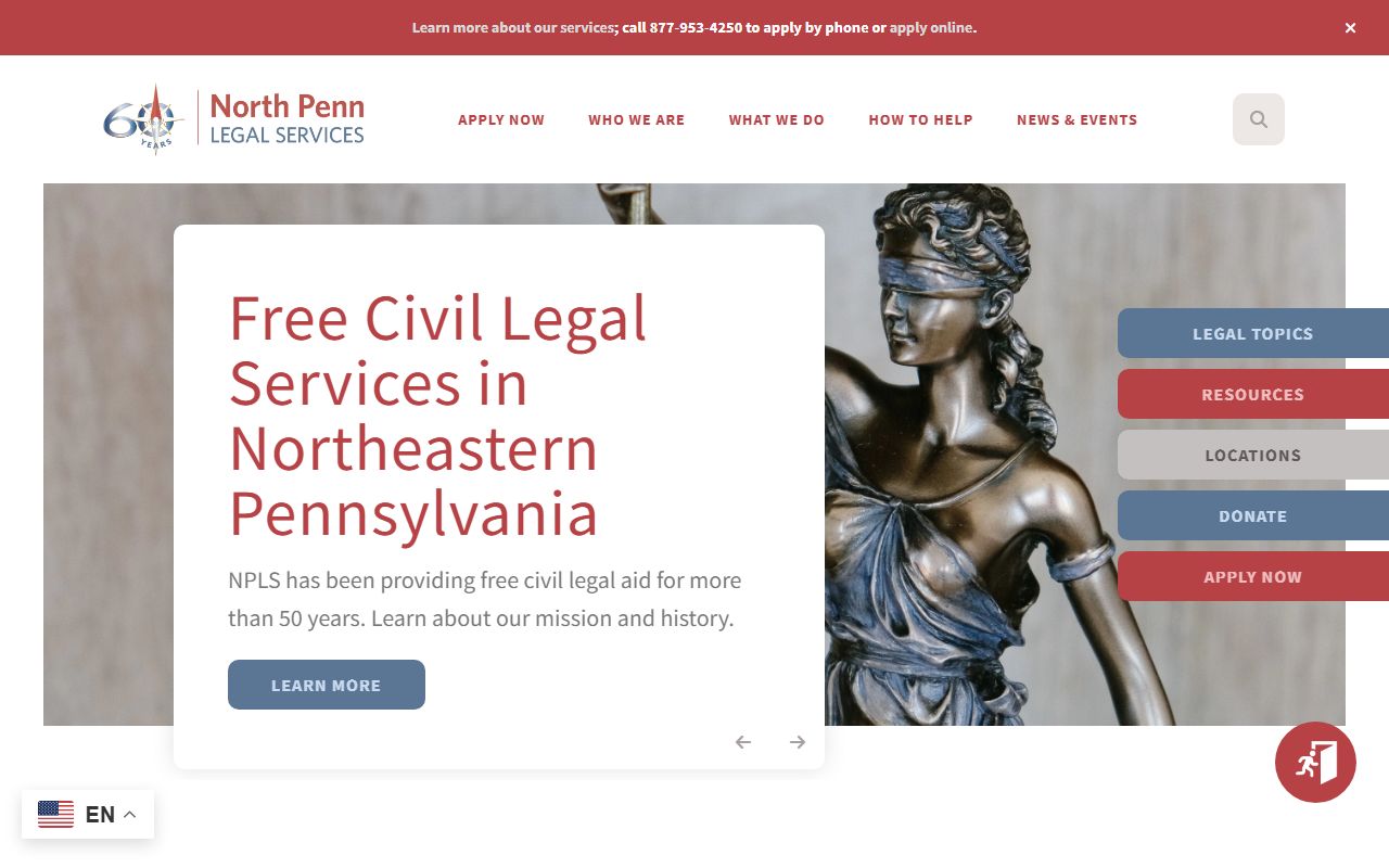 North Penn Legal Services Pennsylvania divorce legal aid